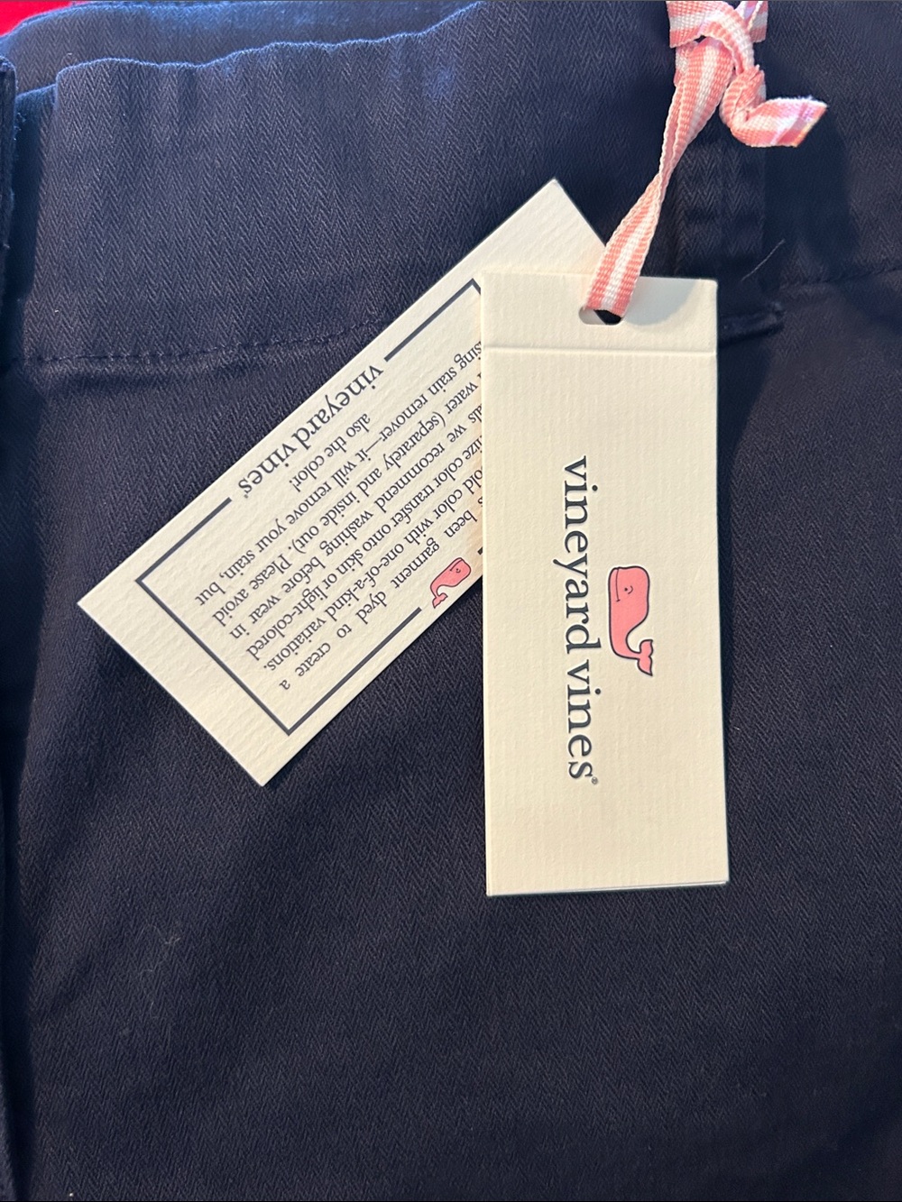 Vineyard Vines Navy Stretch Chino Bermuda Shorts - Picture 5 of 7